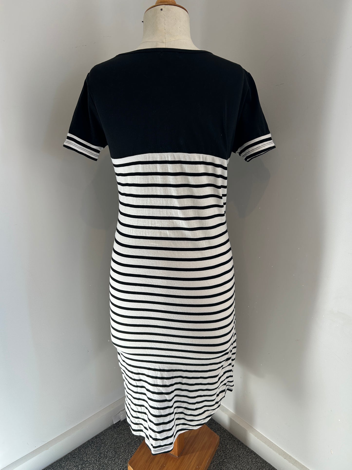 Mrs Smith solid/stripe dress (XS)