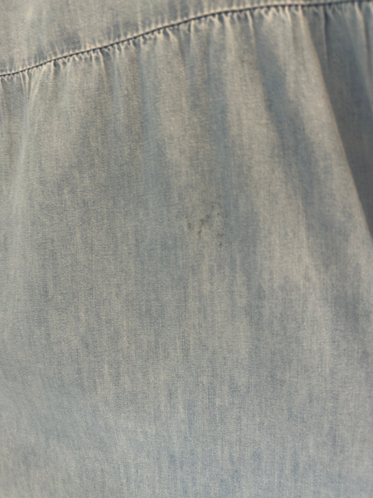 GAP denim tiered button down dress (XXL)