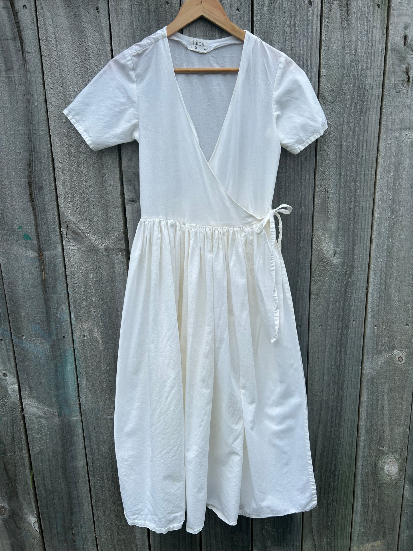 Lilou linen wrap dress (M)