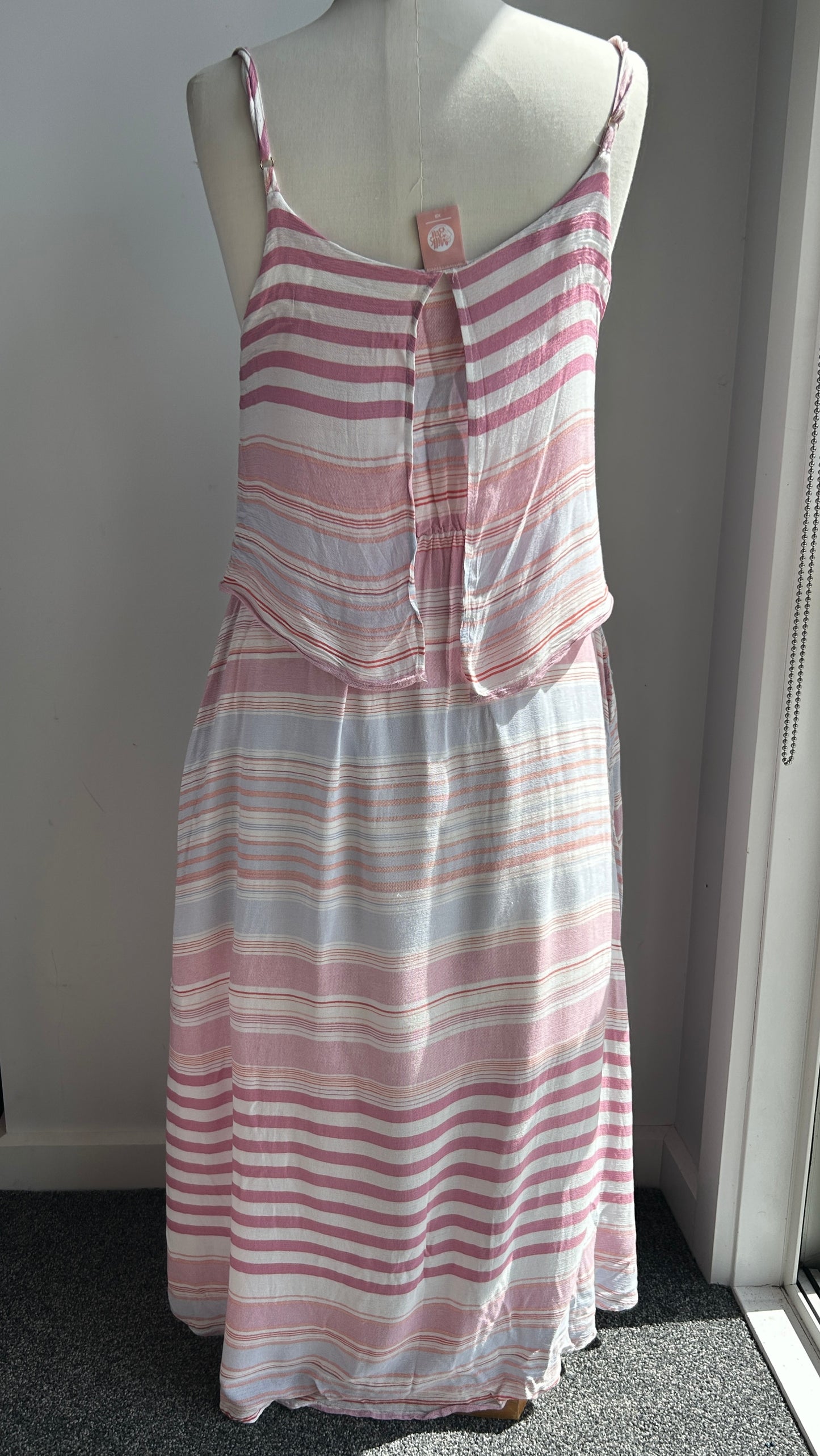 Milk bar Ruby, sunset stripe dress (XS)