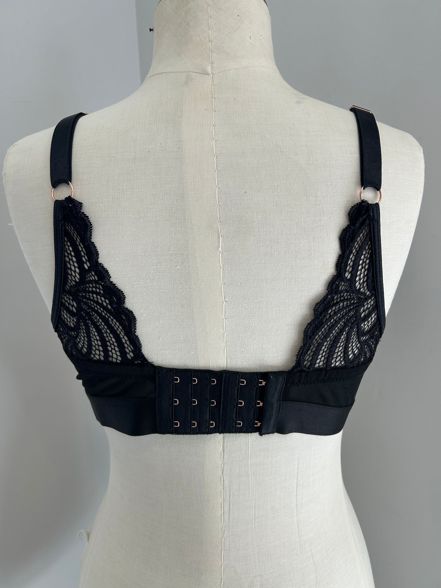 Hot milk Warrior plunge bra (14E)