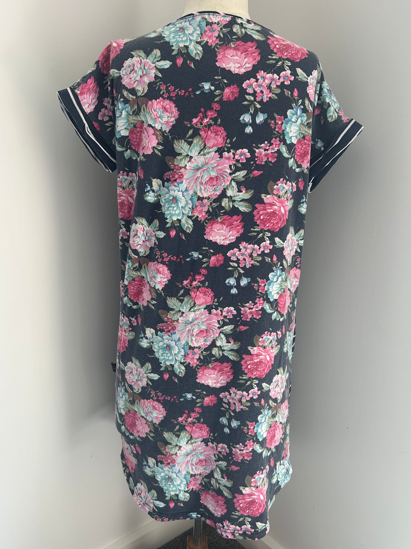 Addison navy stripe/floral back dress (8)