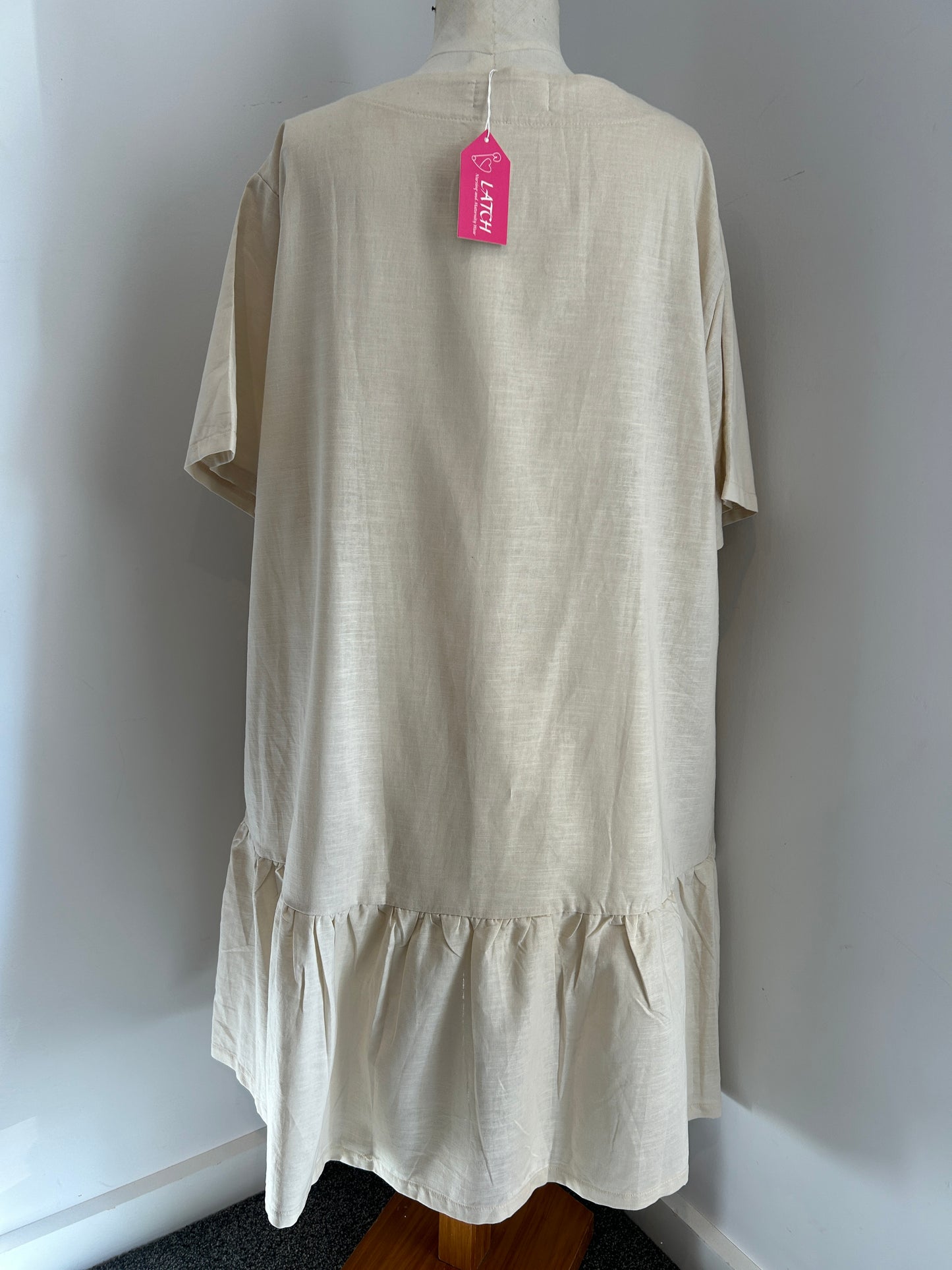 Latch Ellie Dress, linen blend, BNWT (3XL)