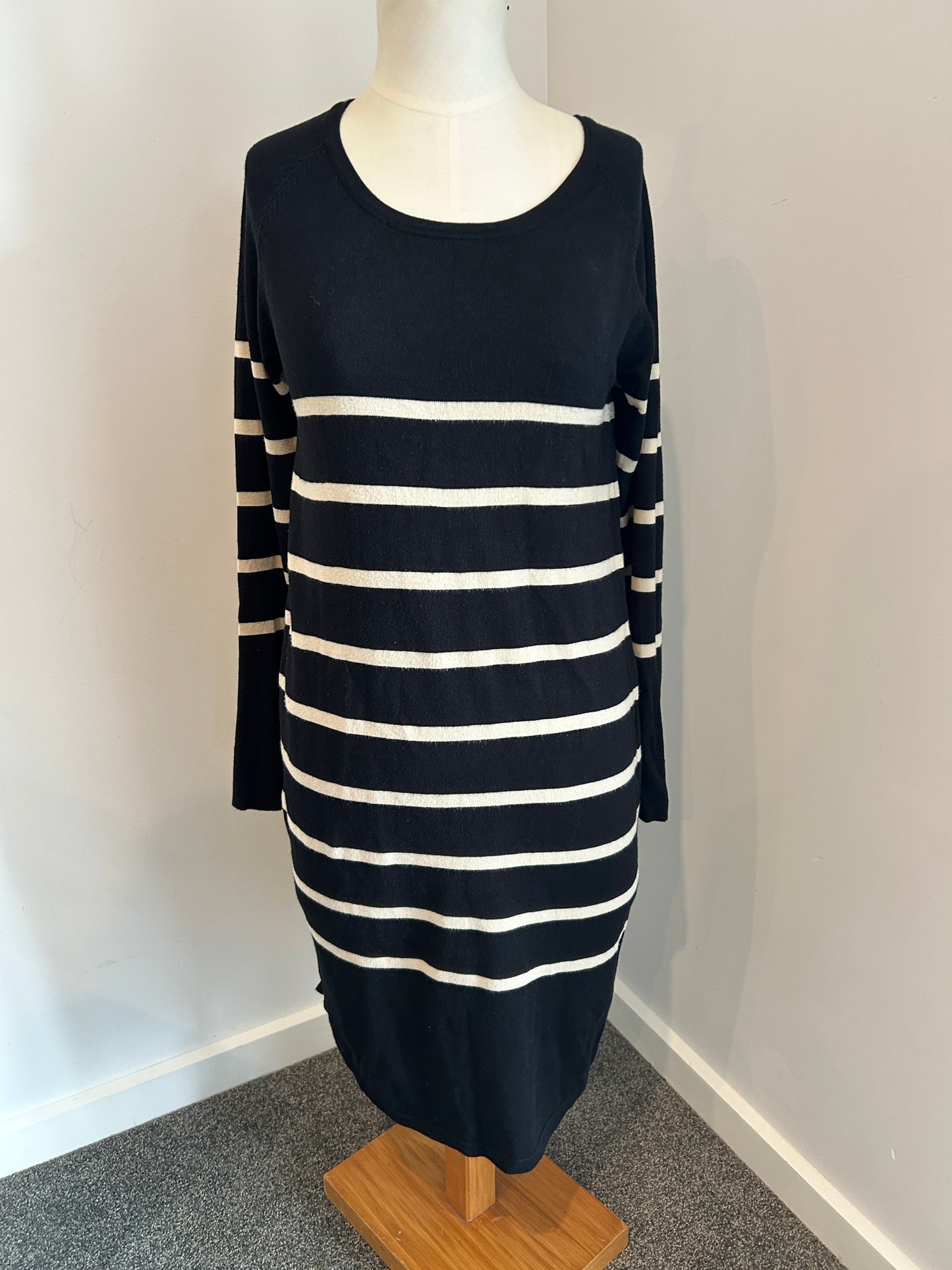 Ripe knit striped dress (M)