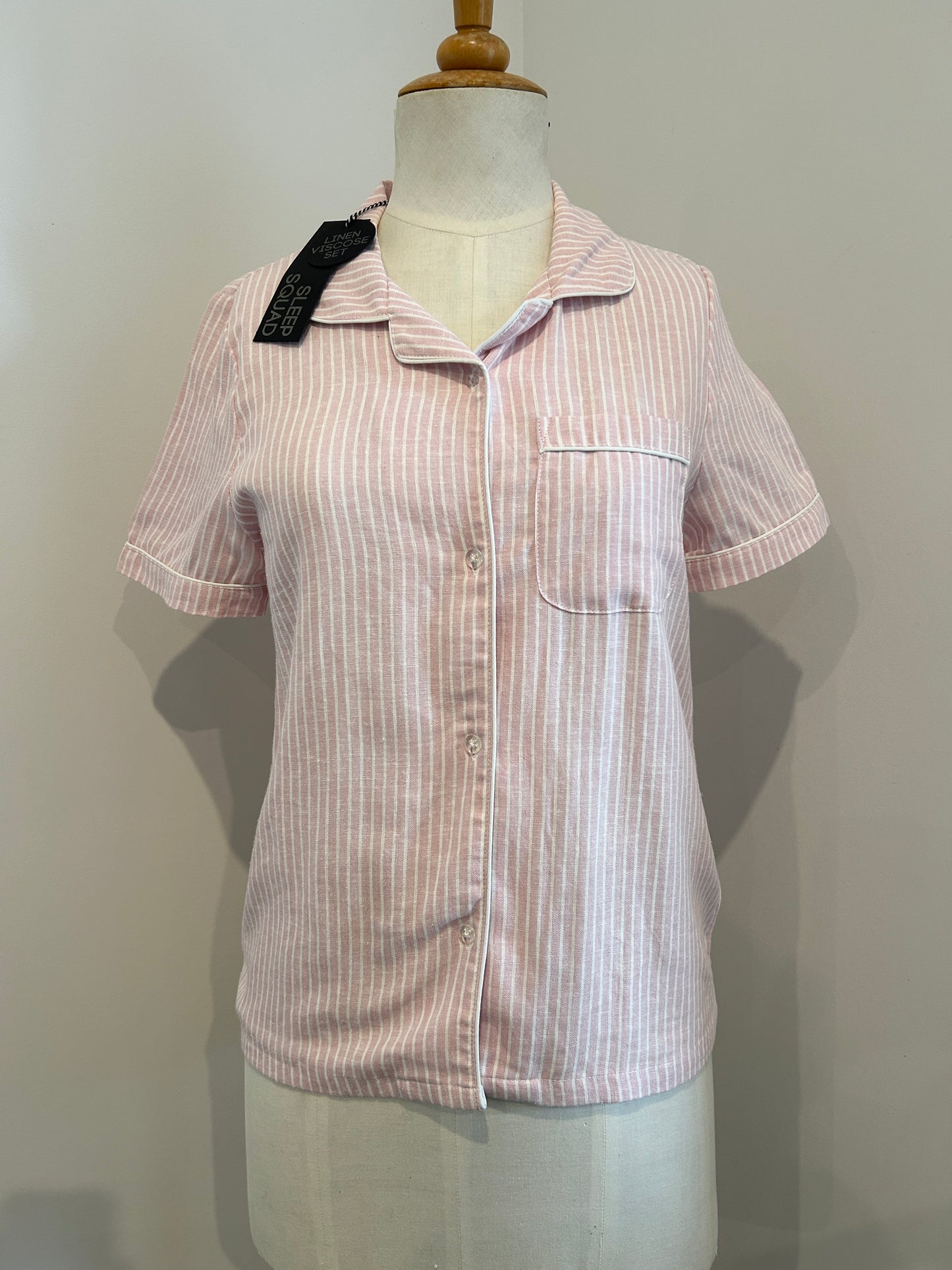 Sleep Squad linen blend pyjama top, BNWT (16)
