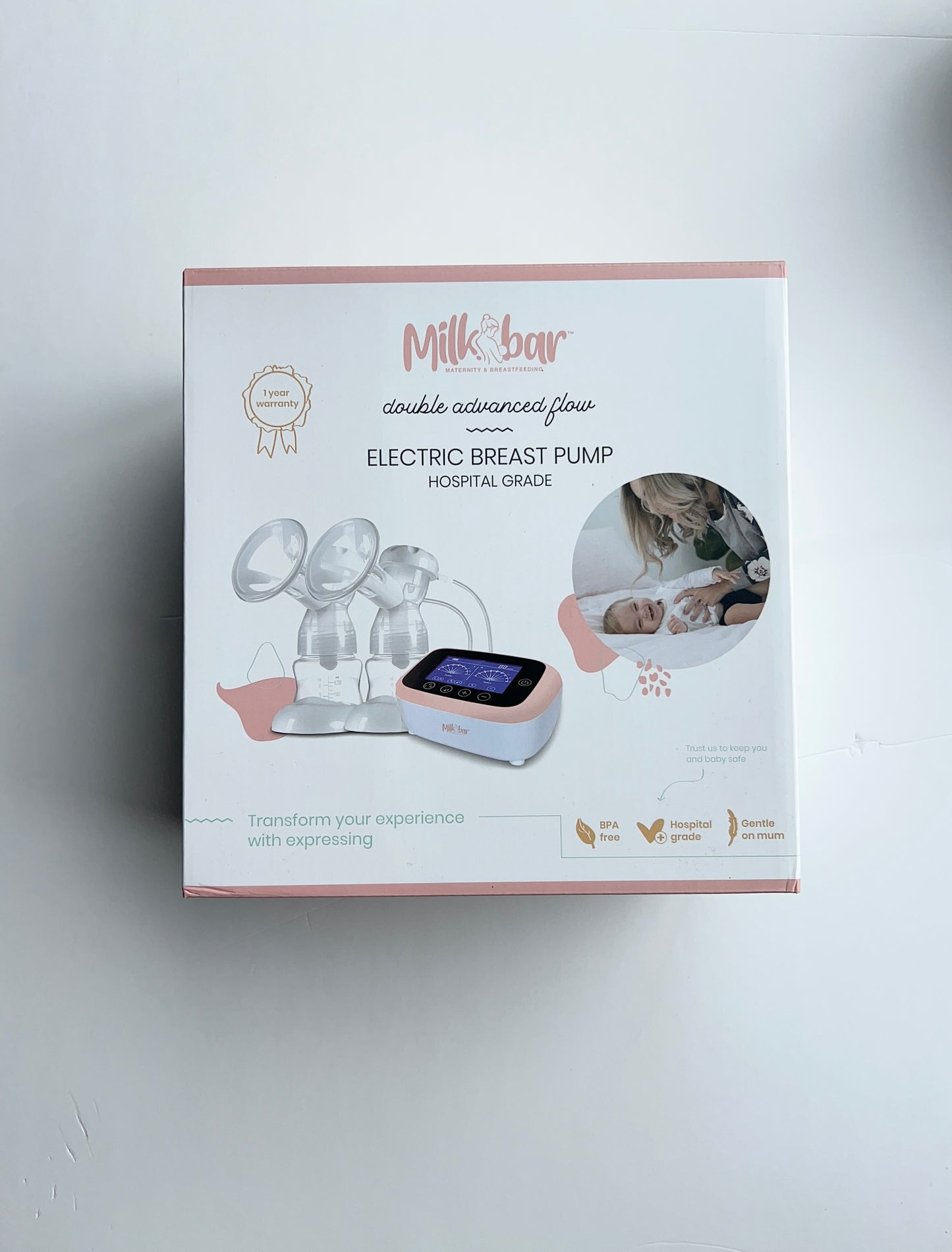 !Brand new! Milkbar double electric breast pump + 2 free bottles
