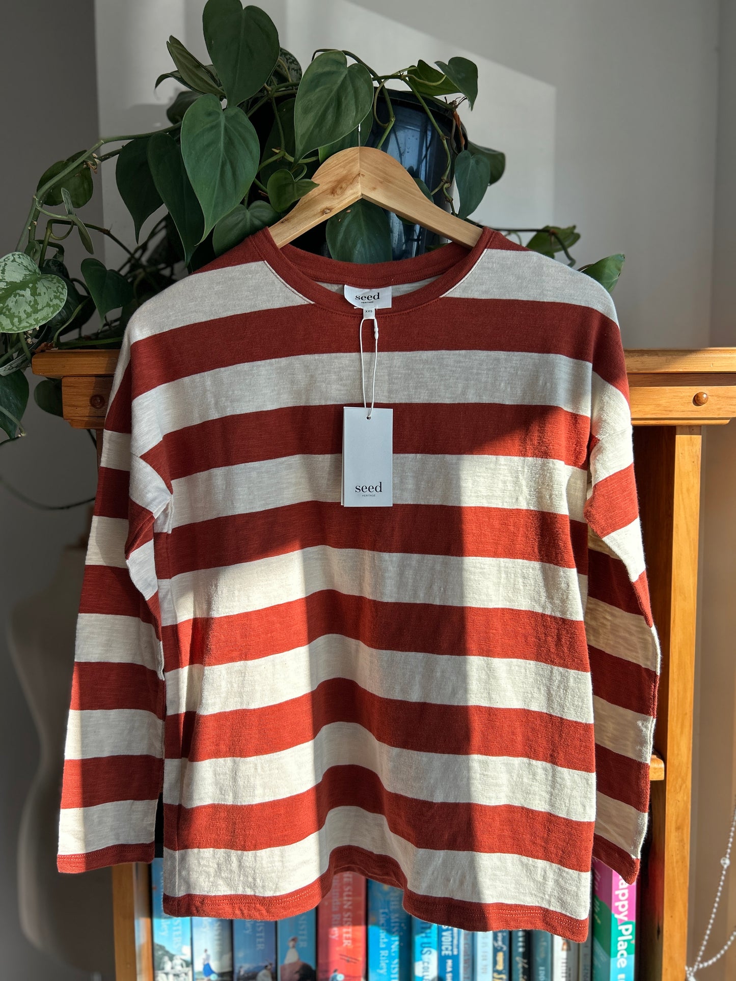 Seed Heritage long sleeve striped top, BNWT (XXS)