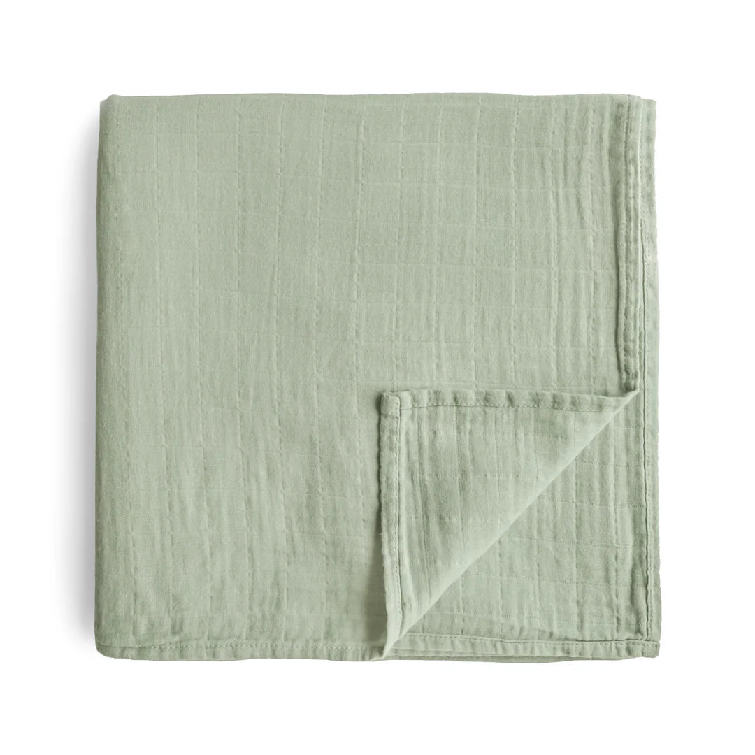 Mushie organic cotton blanket