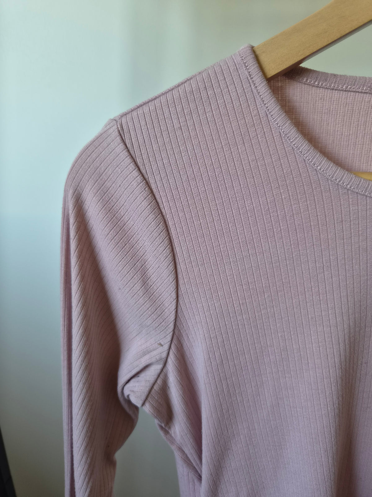 Ripe Maternity Pink Ribbed Top (S)