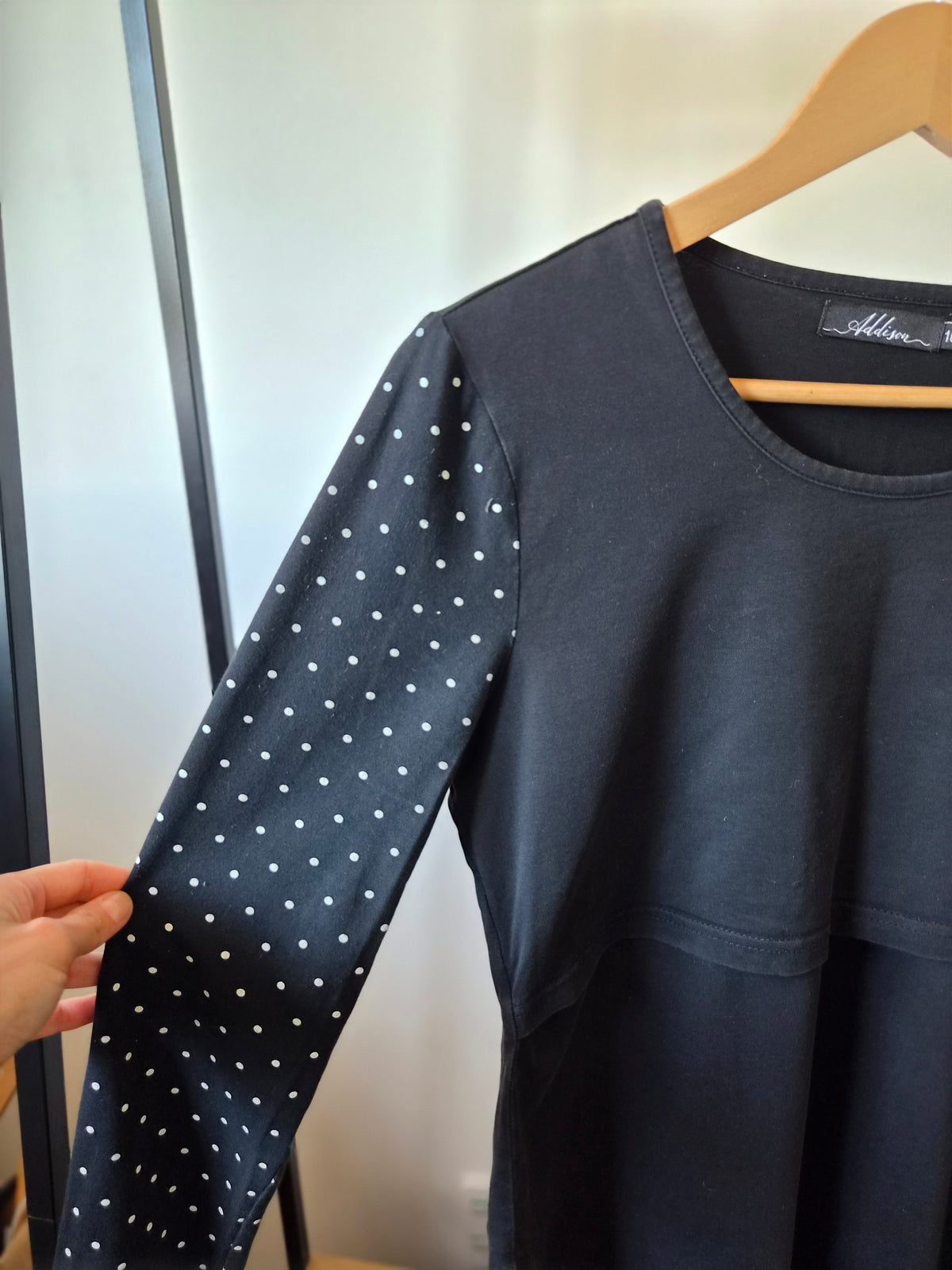 Addison Polka Dot Sleeve Top (10)