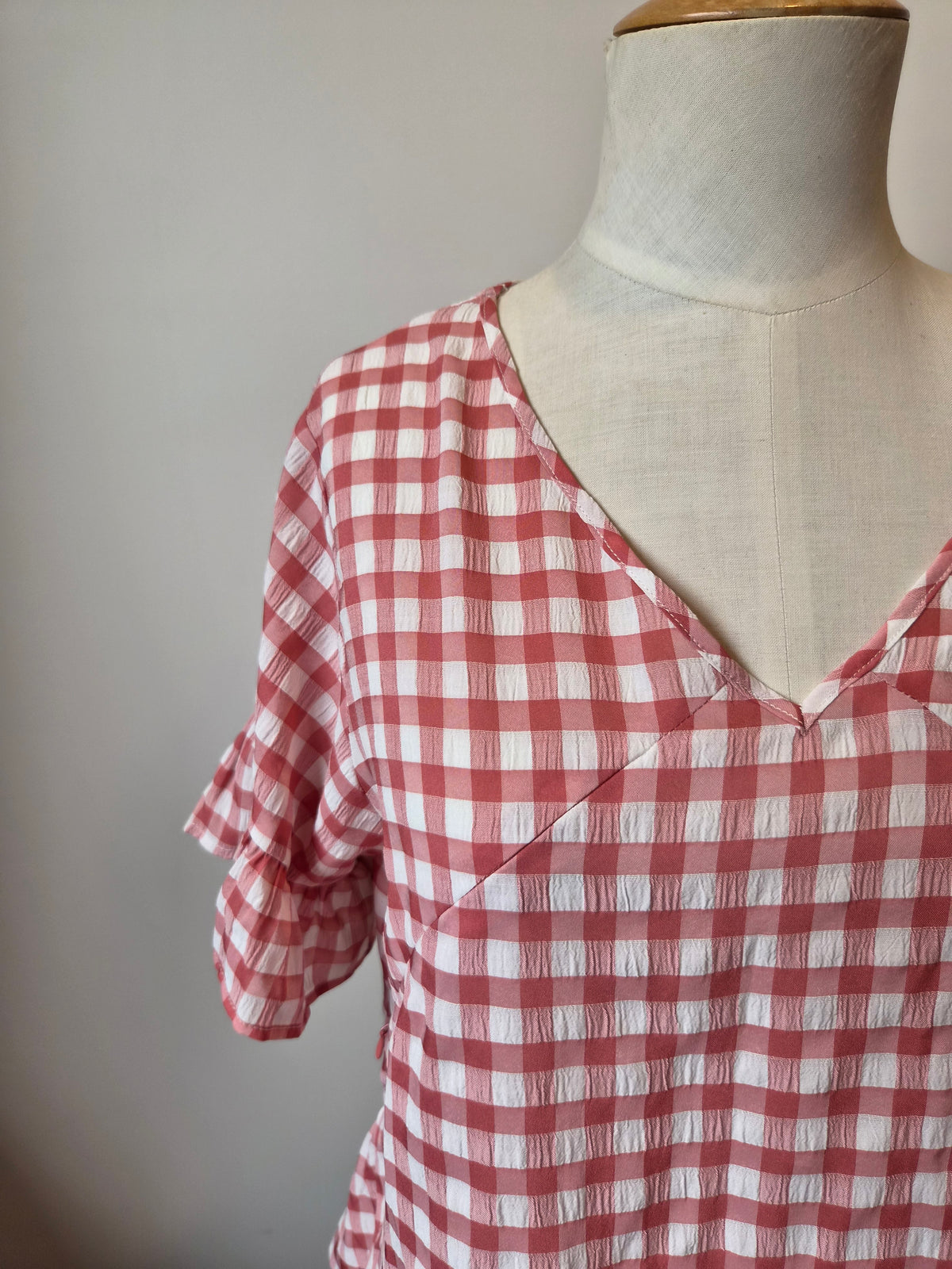 Breastmates Pink Gingham Top (S)
