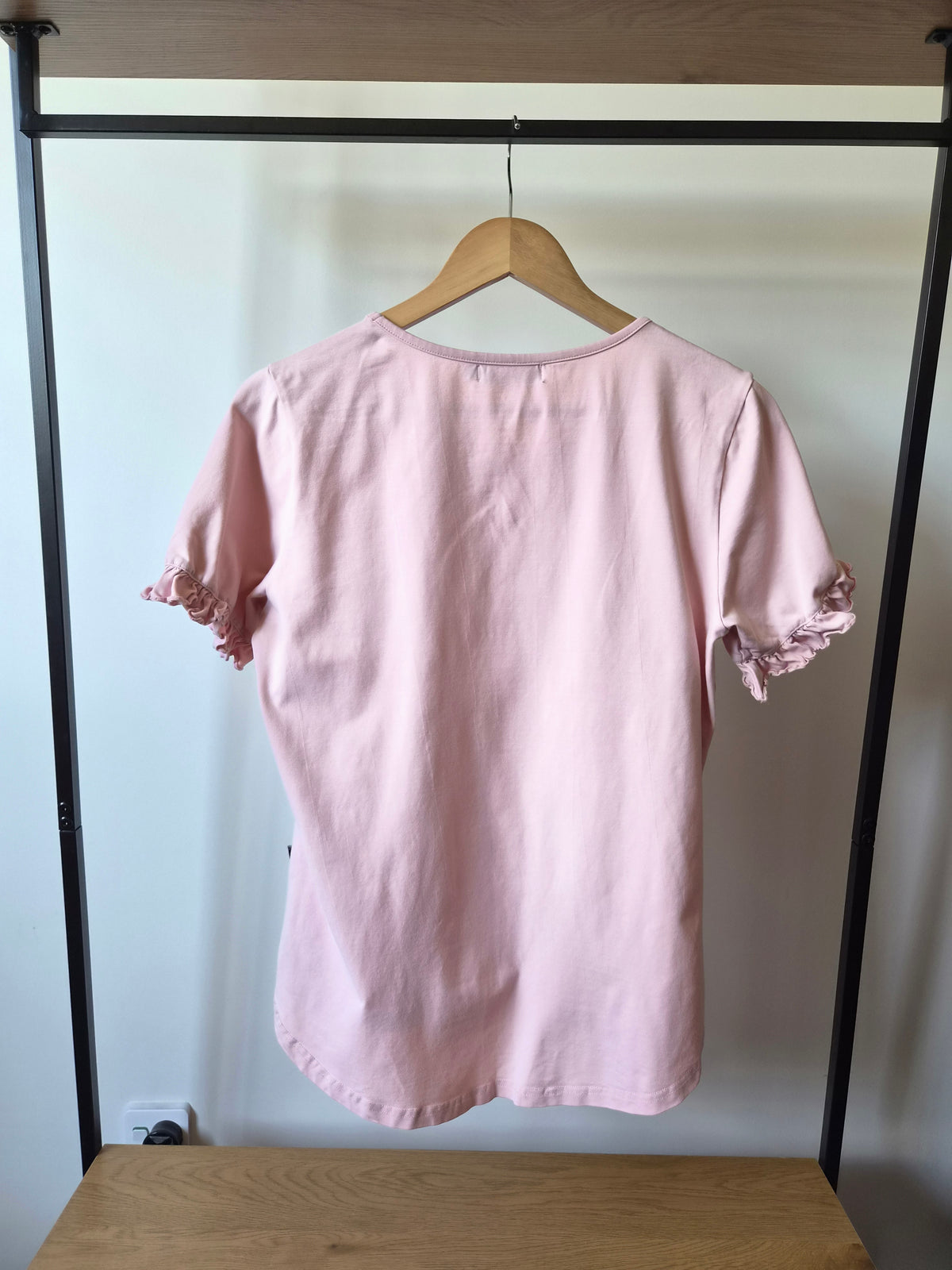 Addison Pink Flutter Sleeve Top (10)