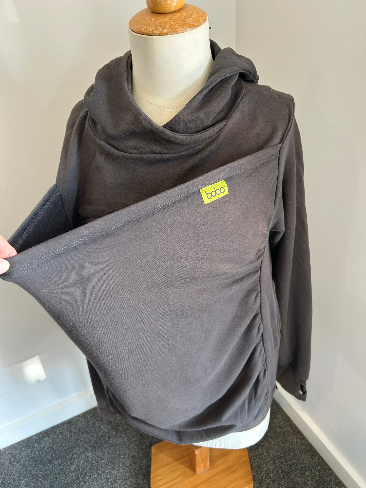 Boba baby wearing hoodie (S)