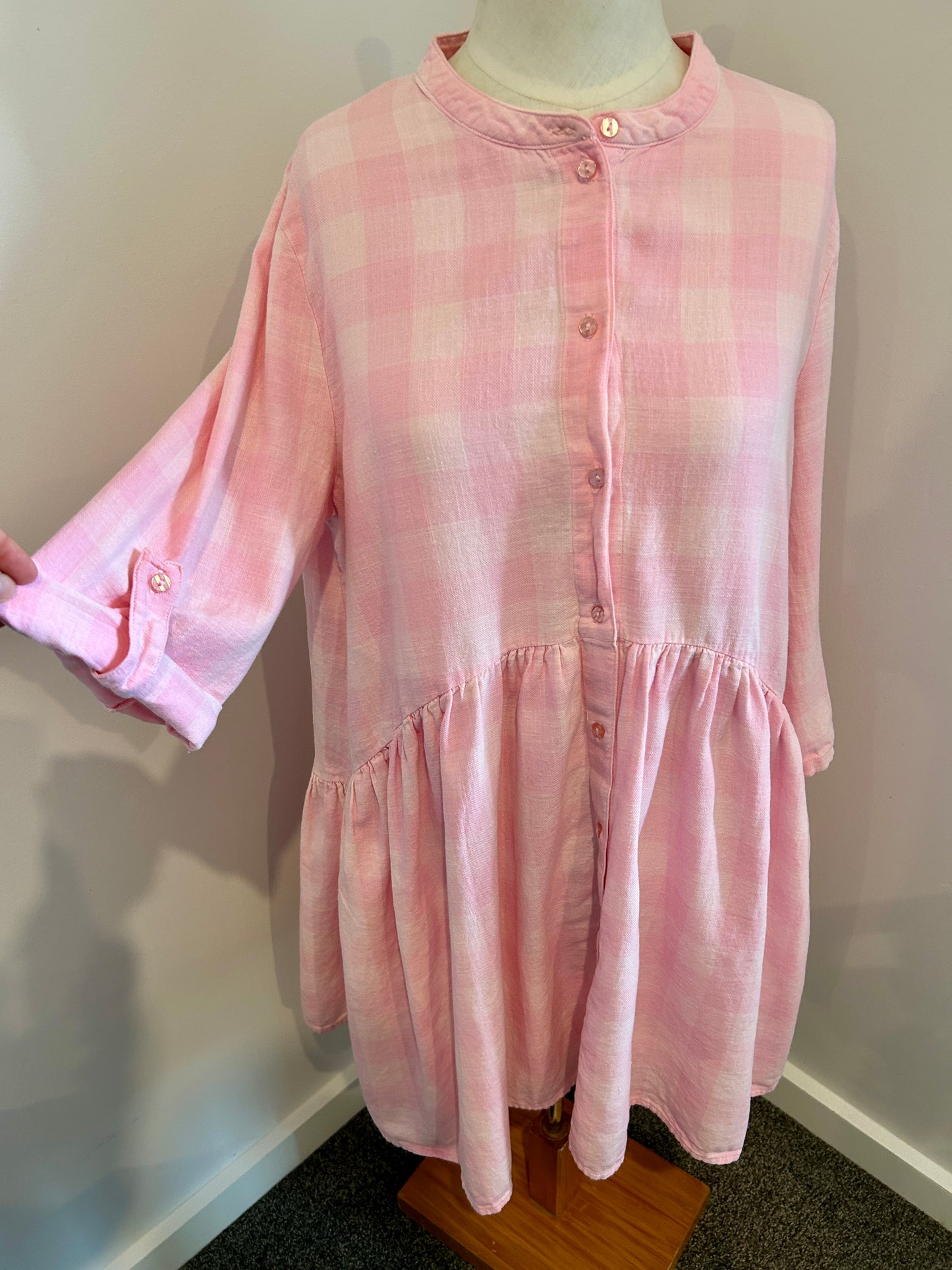ONLY gingham dress (L)