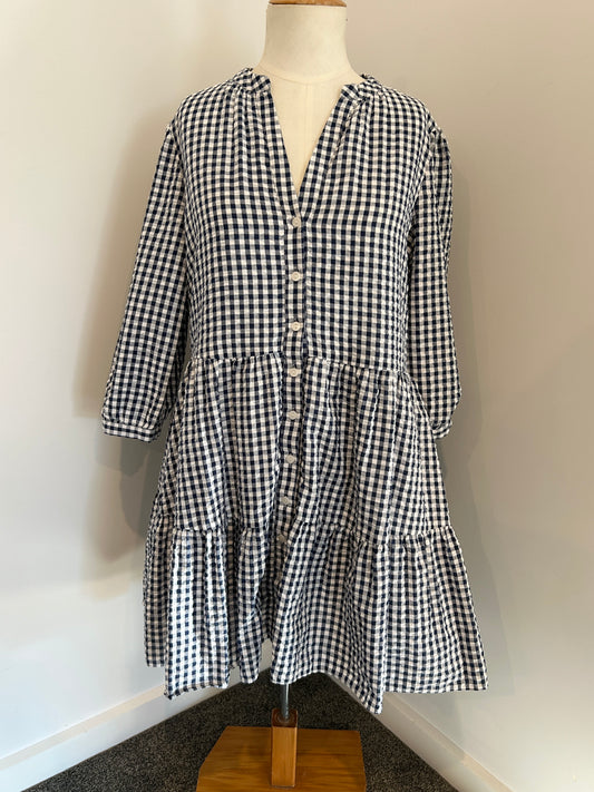 Forever New tiered button down dress (10)