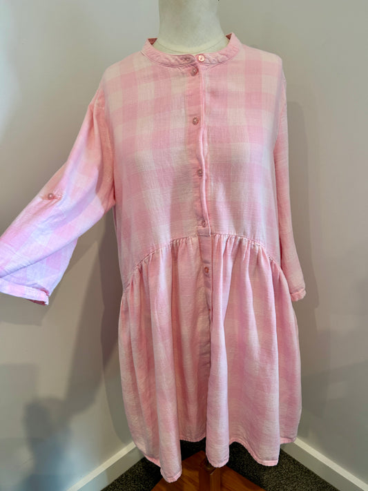 ONLY gingham dress (L)