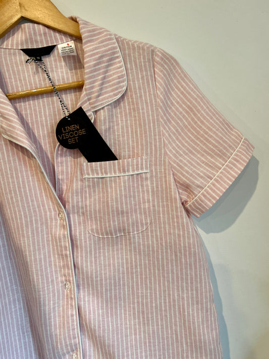 Sleep Squad linen blend pyjama top, BNWT (16)
