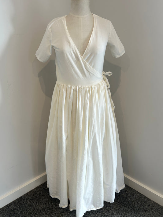 Lilou linen wrap dress (M)