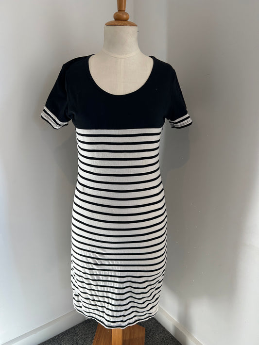 Mrs Smith solid/stripe dress (XS)