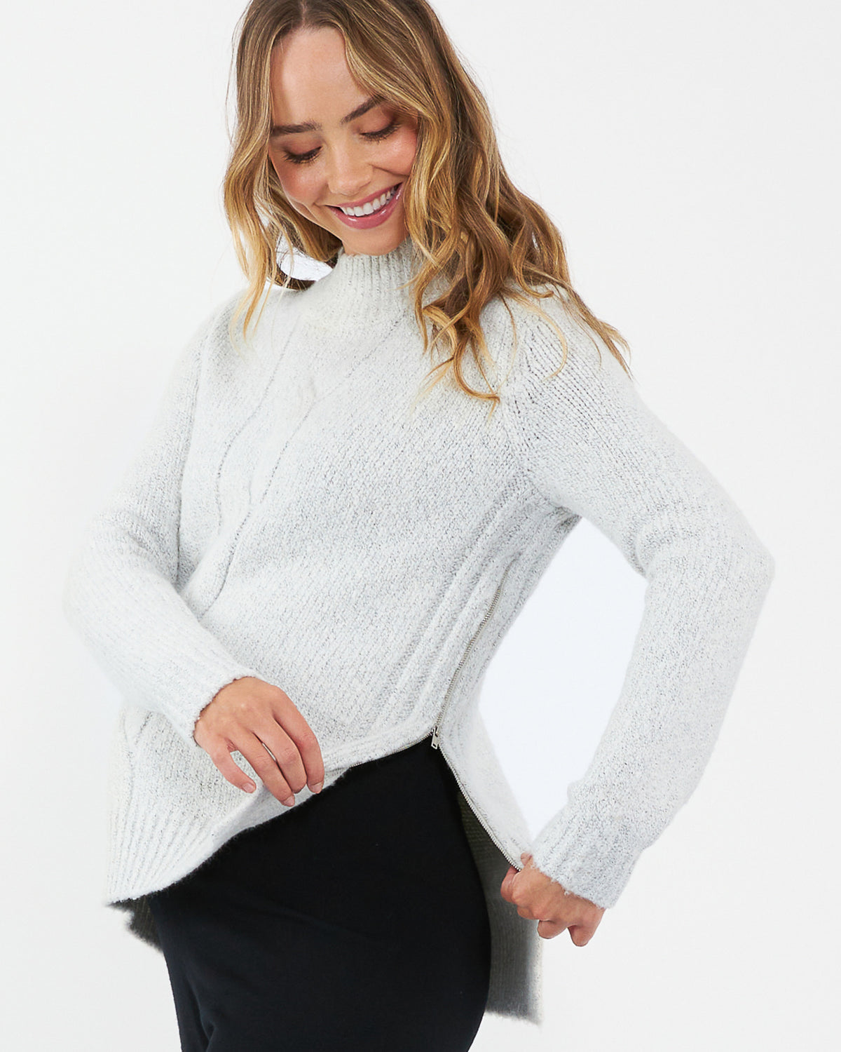 Ripe cable nursing knit (S)