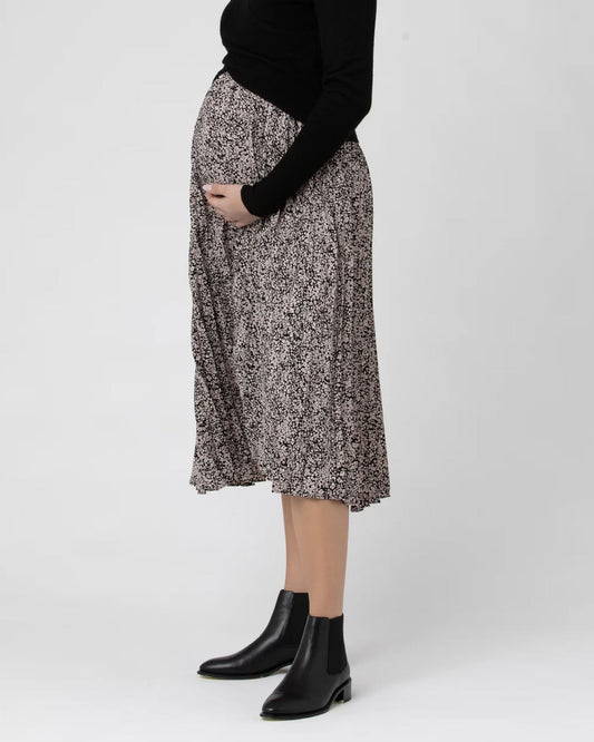 Ripe Maternity Florence Pleat Skirt (S)