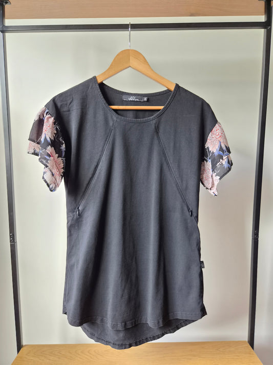Addison Floral Flutter Sleeve Top (6)