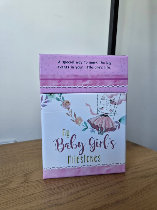 Baby Girl Milestone Cards