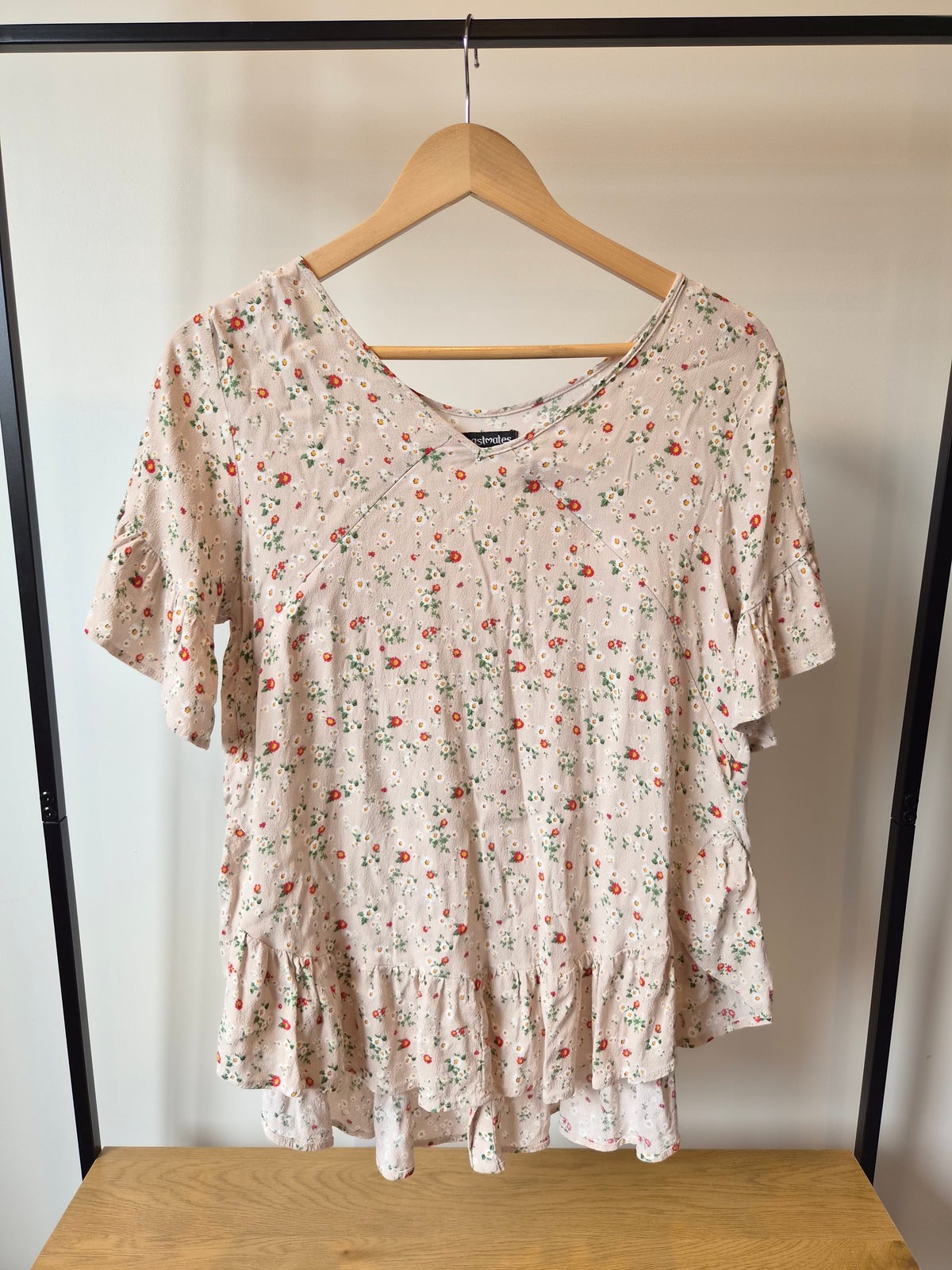 Breastmates Taupe Floral Top (S)