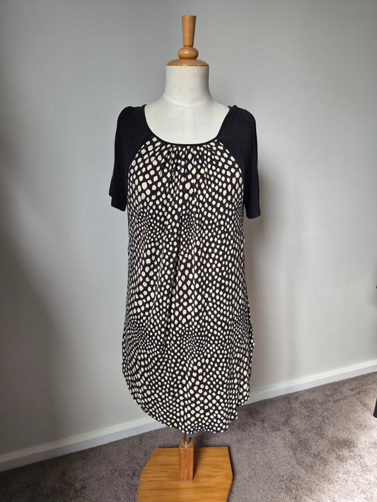 Breastmates Black and Cream Polka Top (S)