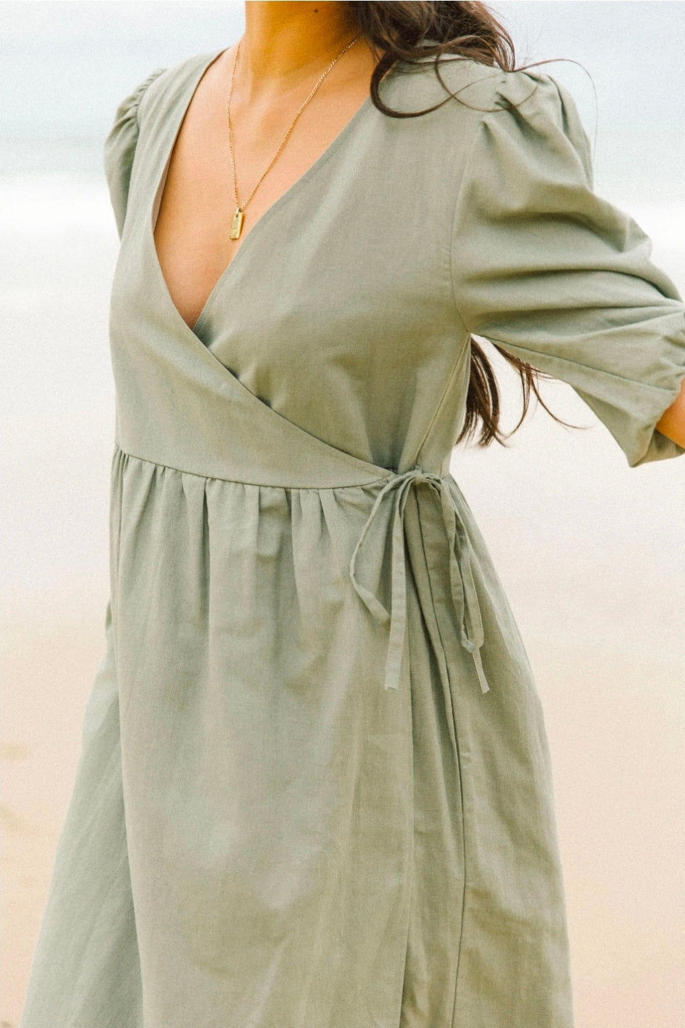 The Lullaby Club Wrap Dress (M/L)