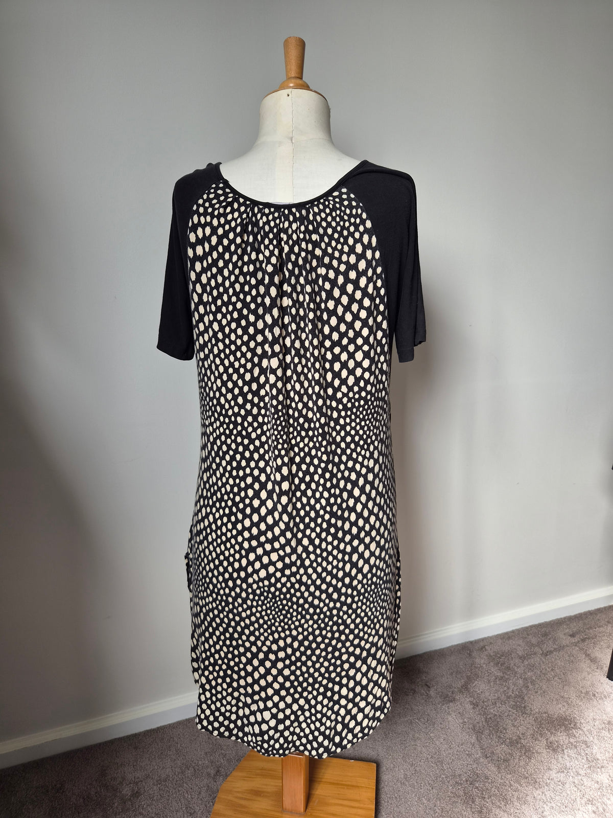 Breastmates Black and Cream Polka Top (S)