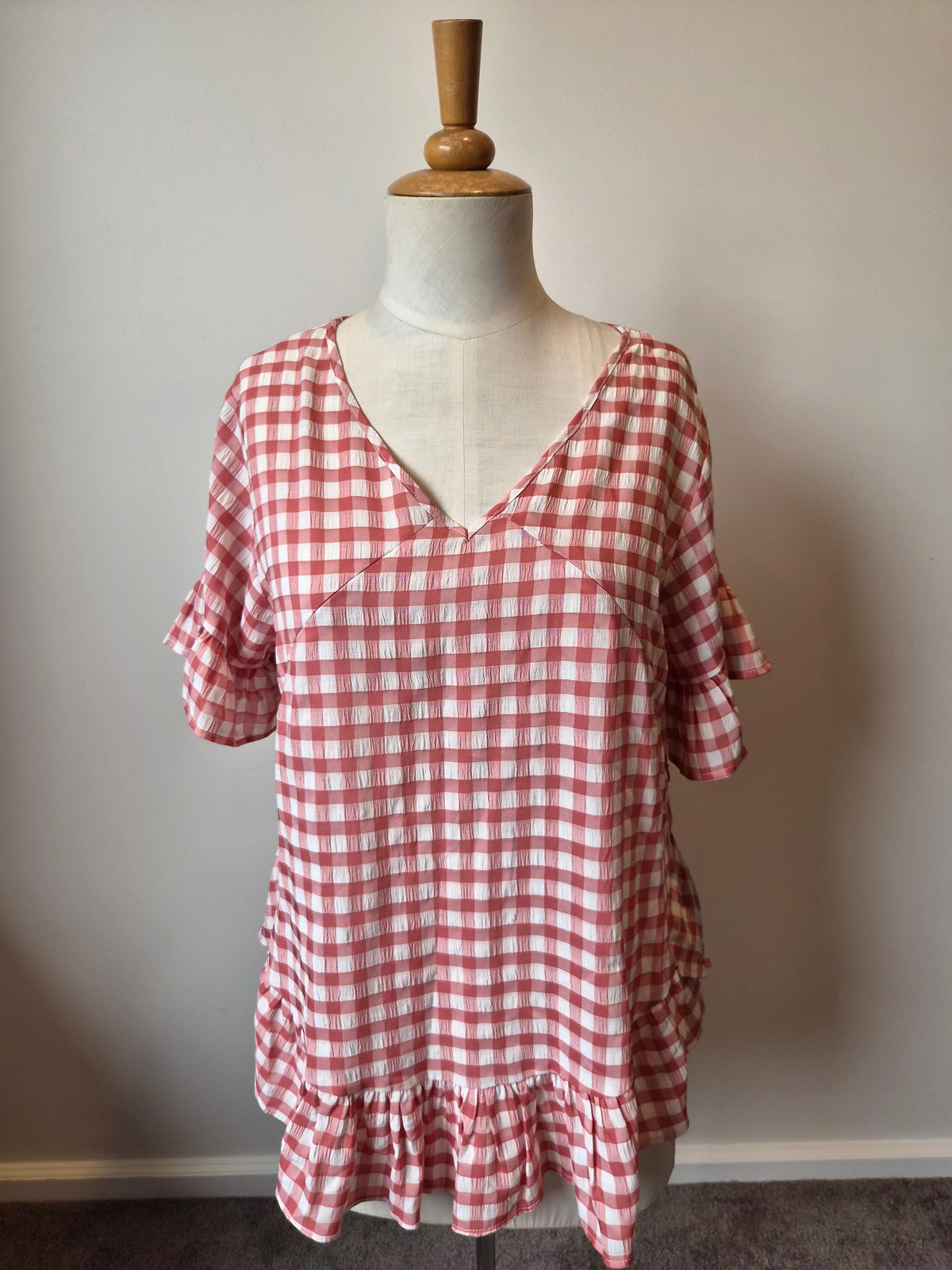 Breastmates Pink Gingham Top (S)
