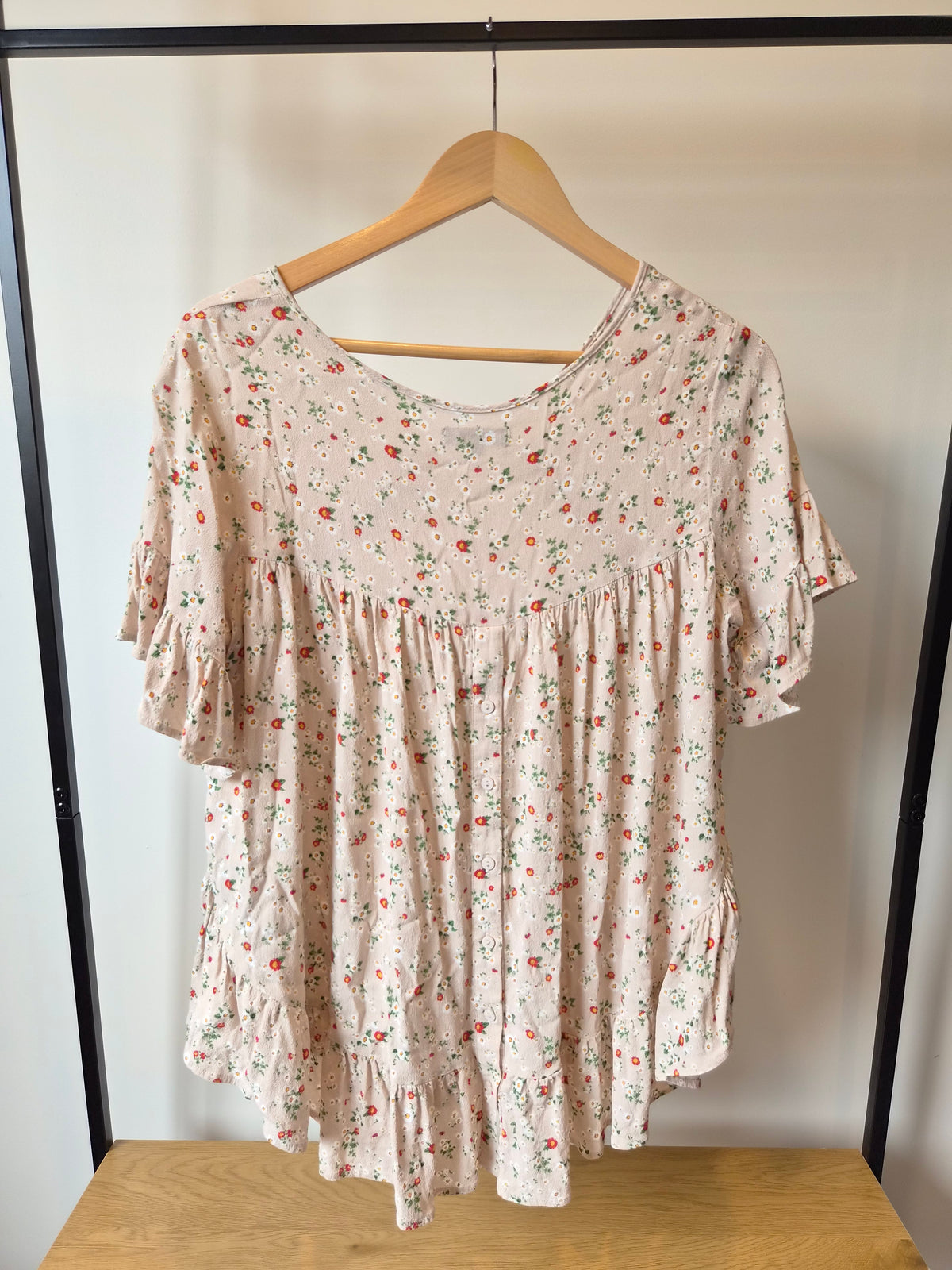 Breastmates Taupe Floral Top (S)